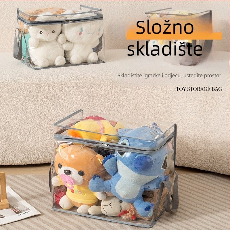 Kutija za pohranjivanje plišanih igračaka – visoko prozirna 3D konstrukcija, PVC vodootporna izložbena kutija