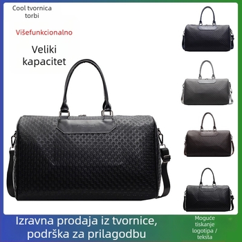 Unisex torba za fitness i putovanja 36-55L, vodootporna, podstava od poliester materijala, jednobojni uzorak, ulični stil