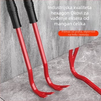 Maibu 1339 Mačji kandža — alat za vađenje eksera, za drvene podove i pločice, s ravnom glavom i kukom