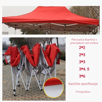 Planinski šator-čad s četiri noge, četvrtasti krov, četiri godišnja doba, jednodijelna konstrukcija, vodootporan iznad 3000 mm