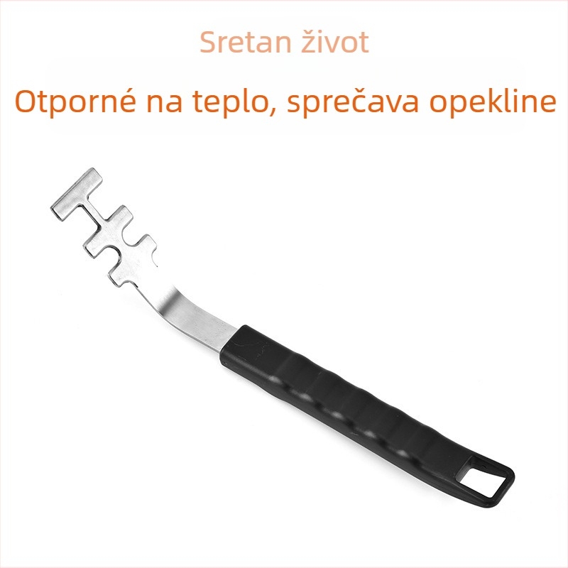 Nehrđajući čelična rešetka za pećnicu s ručkom za izvlačenje, zaštita od opeklina, višenamjenska za pečenje i roštilj
