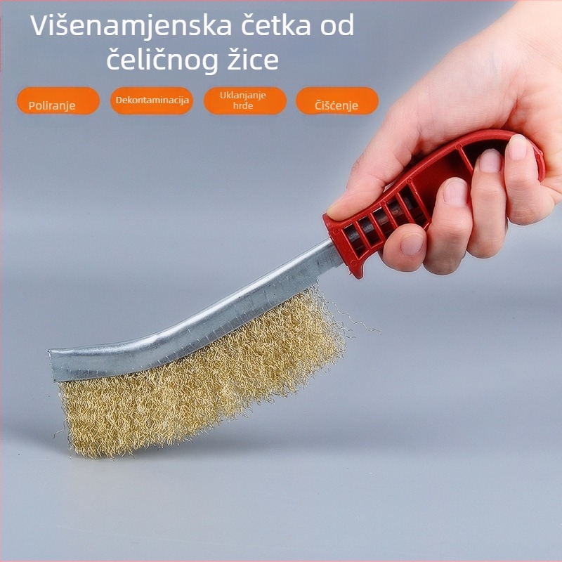 Četka za roštilj u obliku noža – čelične žice, plastična drška, pakiranje 100 kom, alat za roštilj