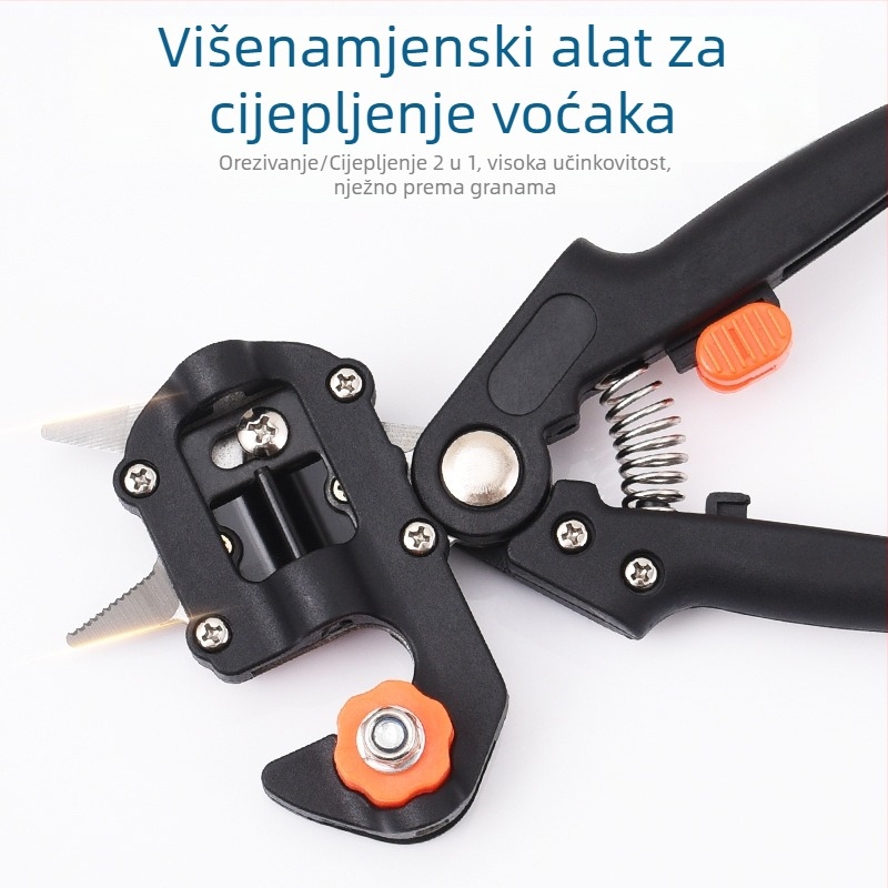 Višenamjenski alat za cijepljenje za sadnice i voćke – nož za cijepljenje i škarice
