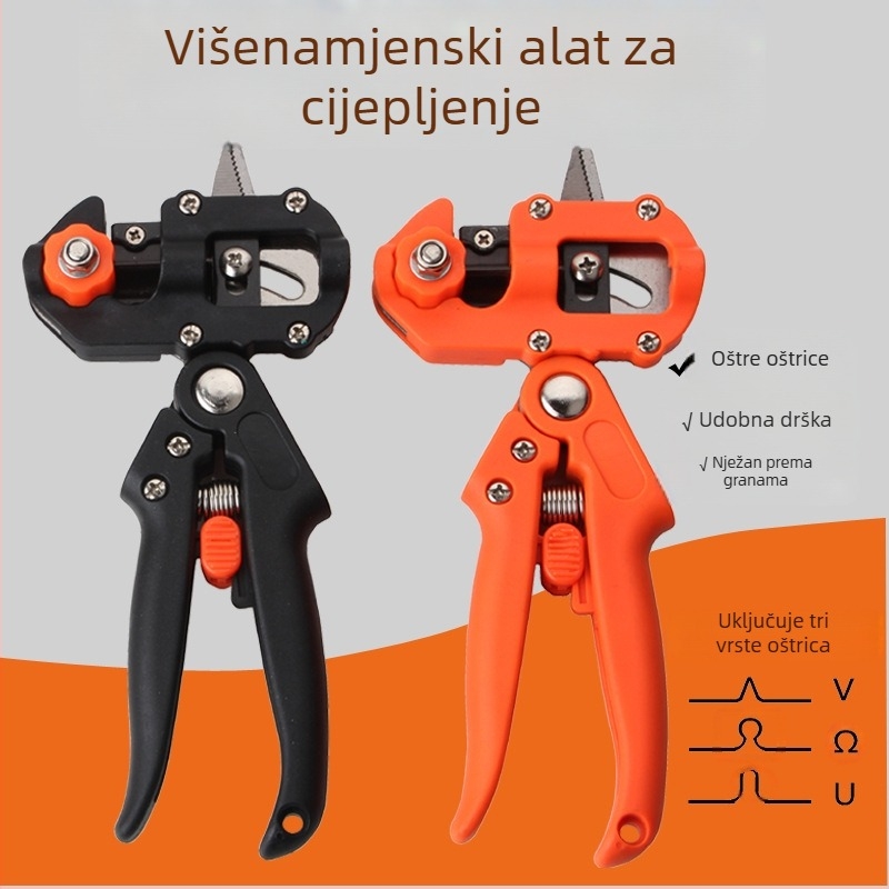 Višenamjenski alat za cijepljenje za sadnice i voćke – nož za cijepljenje i škarice