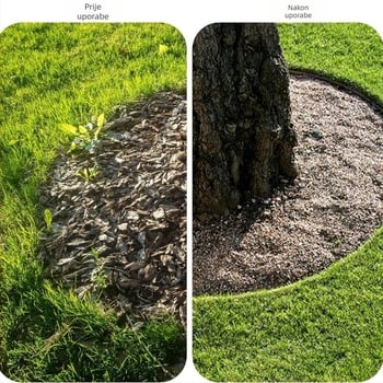 Lopata za oblikovanje rubova travnjaka – ručni alat za vrt, polumjesec oblik, s drškom (ručni, polumjesec oblik, rub travnjaka, vrtni alat)