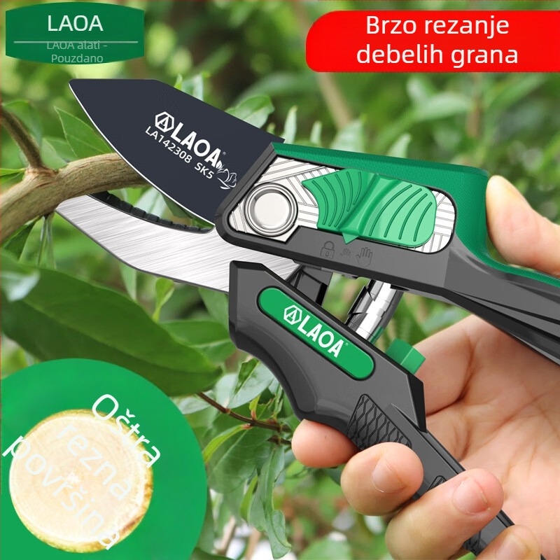 LAOA 215 mm Škarice za podrezivanje grana – vrtne škarice za grane i cvijeće LA142308