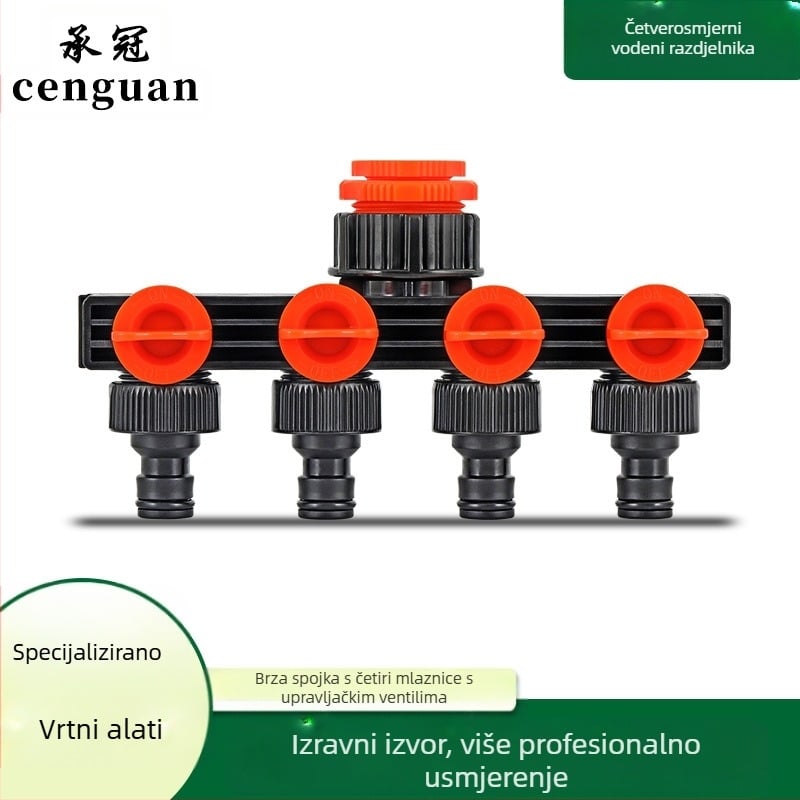 ABS konektor ventila s jednim ulazom i četiri izlaza za navodnjavanje – Crown Bearing