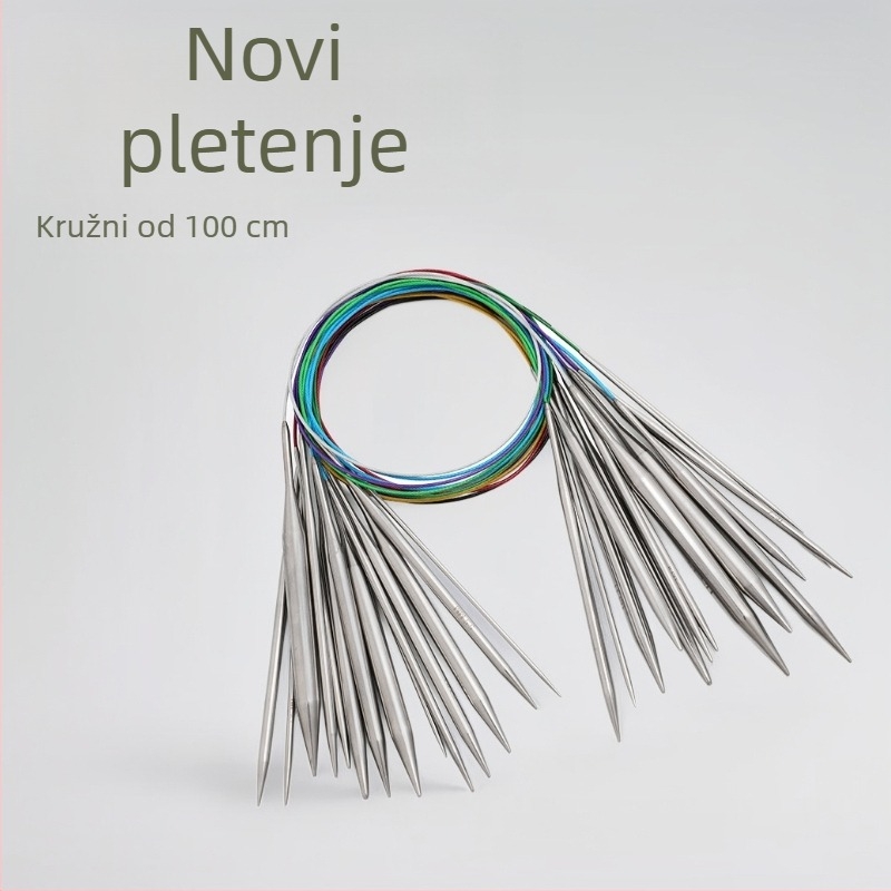 Peyang kružne igle za pletenje, jednostavan stil, 50 kom, 260 g