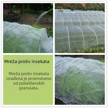 Najlon mreža protiv insekata, 40-mrežna, promjer žice 1 mm, za zaštitu povrća i cvijeća