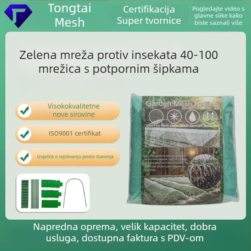 Mreža protiv insekata za staklenik, voće, povrće i vrtne biljke