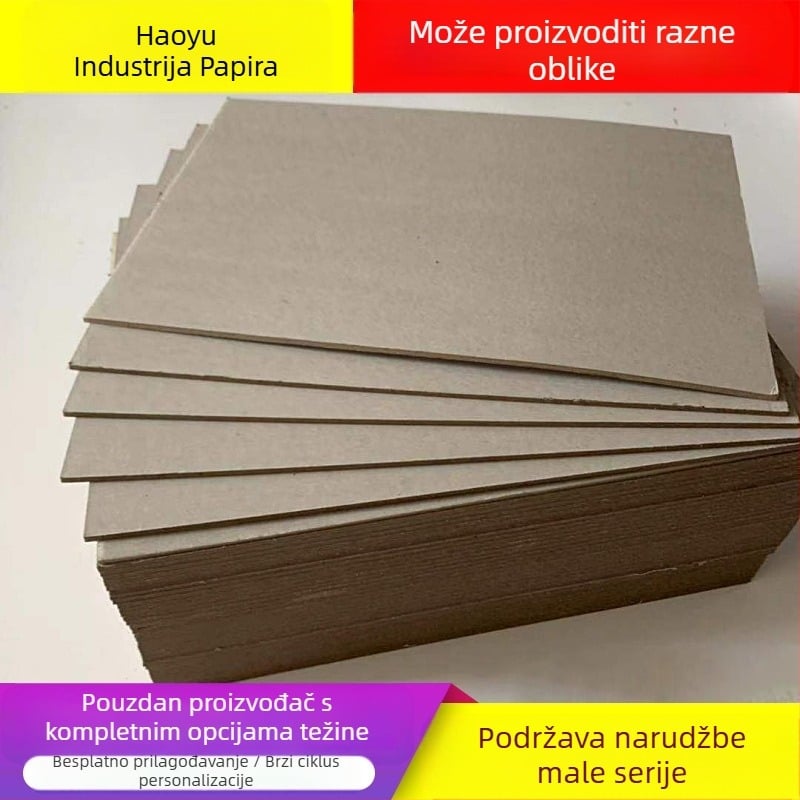 Karton papir, Klasa A, debljina 2 mm, 1300 gsm, namijenjen za Kraft omotnice, pakiranje hrane i kožne kutije
