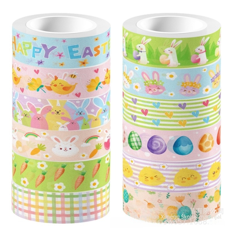 Prozirna washi traka u rolni - DIY dekoracija bilježnice, papirnata podloga, Prilagodljivo, Značka: Yishi, Licencirane privatne marke: Da