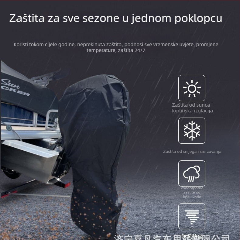 Jiafan najlonski kompletni pokrov motora čamca, prilagodljiv