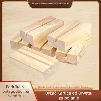 Drveni držač kartica s kalendarom i klipom za bilješke, baza za kartice (Materijal: bor; Brend: Ruixi crafts; Kategorija: Baza; Stil: Moderno i minimalističko; Tip materijala: Drvo)