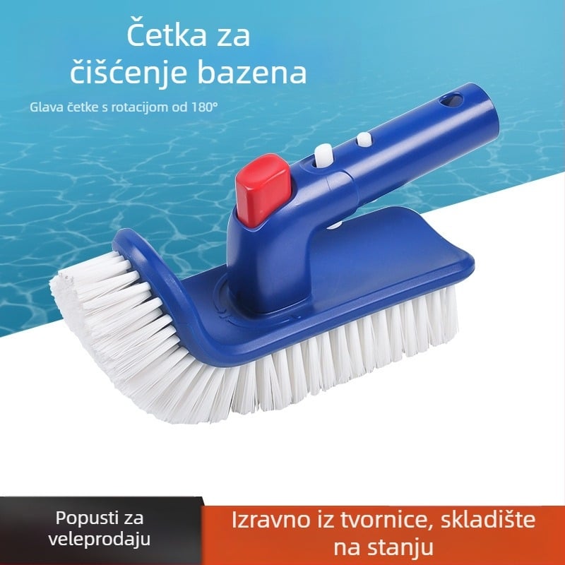 Četka za čišćenje bazena s rotirajućim držačem, model DV-815, plastični materijal, brend Bestpool (pogodno za plivanje i vodene sportove)