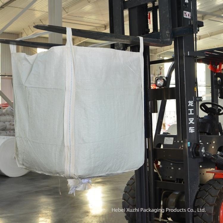 Polipropilenska ton torba s četiri ručke, čvrsta konstrukcija, tiskano logo, nosivost 1000 kg, prilagodljiva obrada