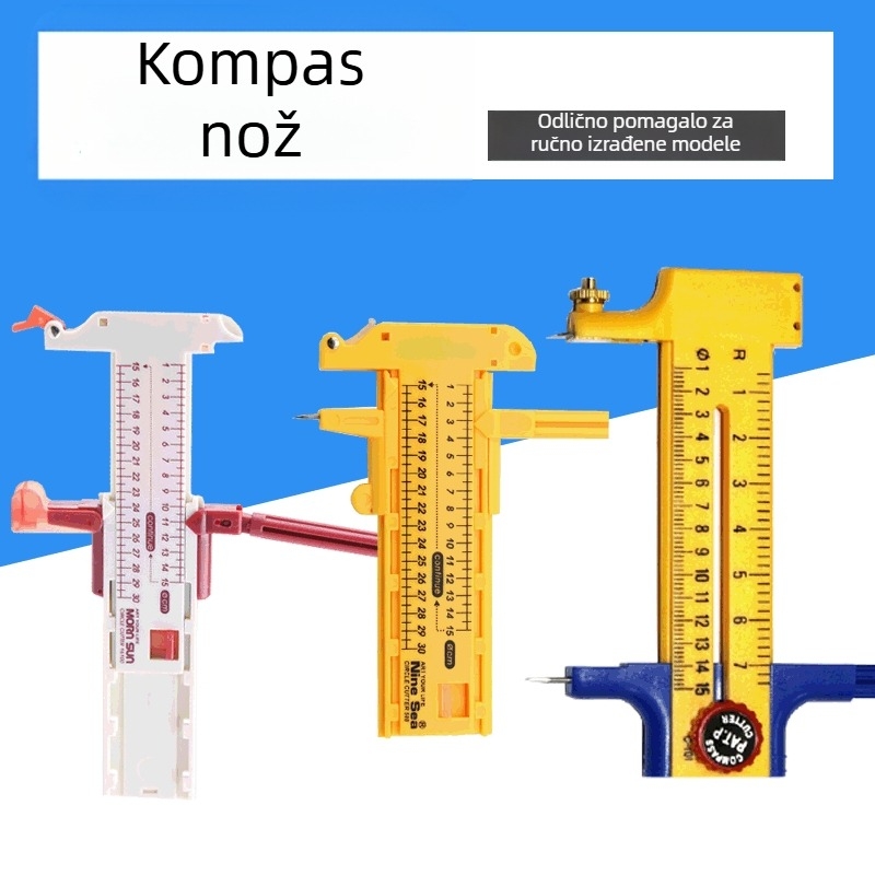 Kružni rezač papira, model 508, plastično kućište, debljina oštrice 0.2, masa 50