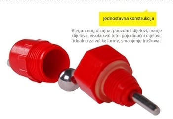 Automatska napojnica za kokoši s mlaznicom tipa Nippl, model 132, Changbaole