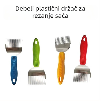 Nehrđajući čelik – vilica za rezanje meda s 18 oštrica i nož, alati za pčelarstvo, otporan na hrđu