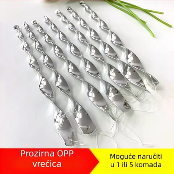 Spiralna palica za odboj ptica s motivom sove – šarena dekoracija za vrt i farmu, plastična