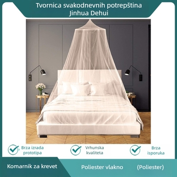 Mreža protiv komaraca u palač stilu, moderni minimalistički dizajn, s jednim otvorom za vrata, poliester vlakna, čelični okvir, bez ugradnje