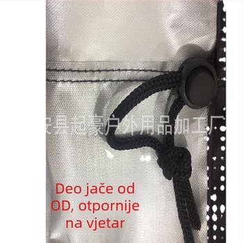 Okrugla vanjska navlaka za namještaj s reflektirajućom trakom, od Oxford tkanine 210D/420D, za okrugle stolove i stolice