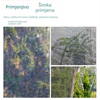 Mreža za sjenila za sukulente u posudama – trostruka debela HDPE mreža za zaštitu od sunca, vrtna mreža za balkon i dvorište