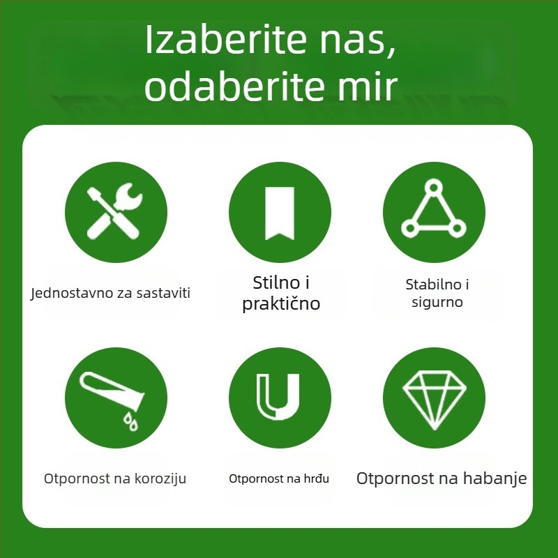 Plastično obložena čelična penjačka rešetka za vanjske vrtove i balkone; podrška za ruže, okvir pergole, vrtni zaslon
