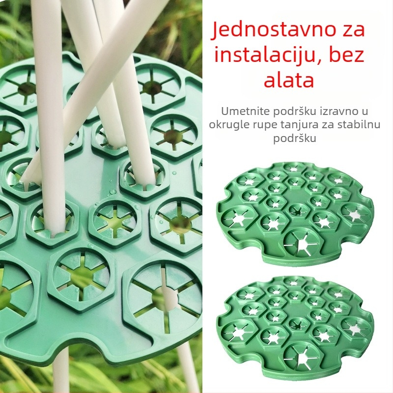 Vrtni ukrasni elementi – plastični držač za bambusove stupove i čelične cijevi