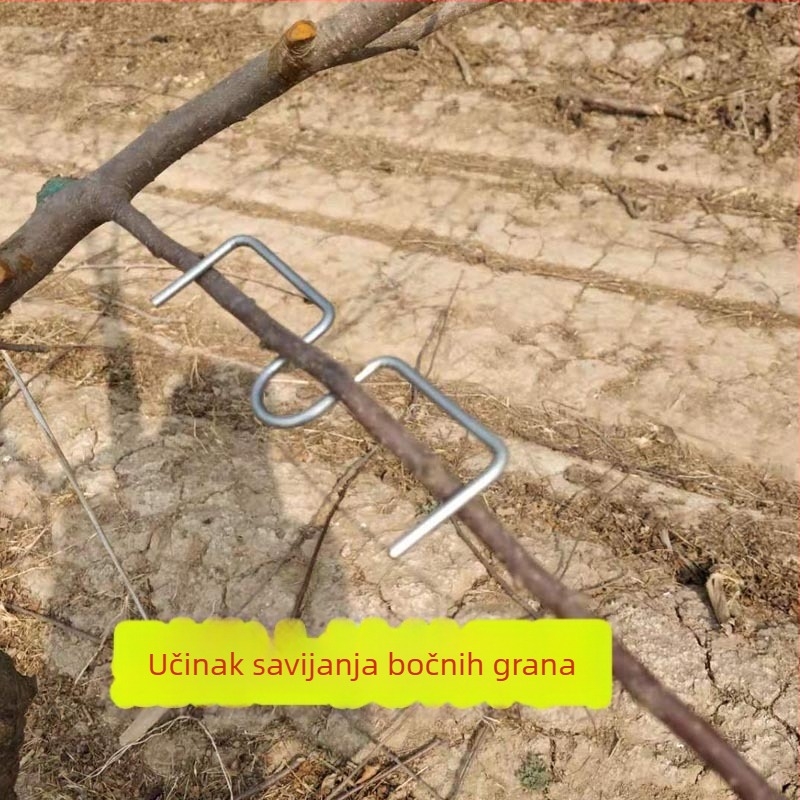 Alat za pritisak i oblikovanje grana za bonsaje i vrtne biljke, M‑oblik potpore za ruže i voćna stabla (citrusi i nar)