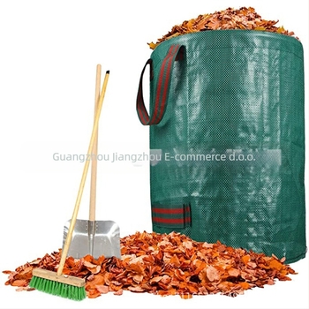 Vrtna vreća za lišće i travu; od polipropilena; otporna na kidanje, izdržljiva, otporna na koroziju; dizajn za podnu upotrebu