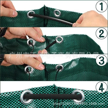 Vrtna vreća za lišće i travu; od polipropilena; otporna na kidanje, izdržljiva, otporna na koroziju; dizajn za podnu upotrebu