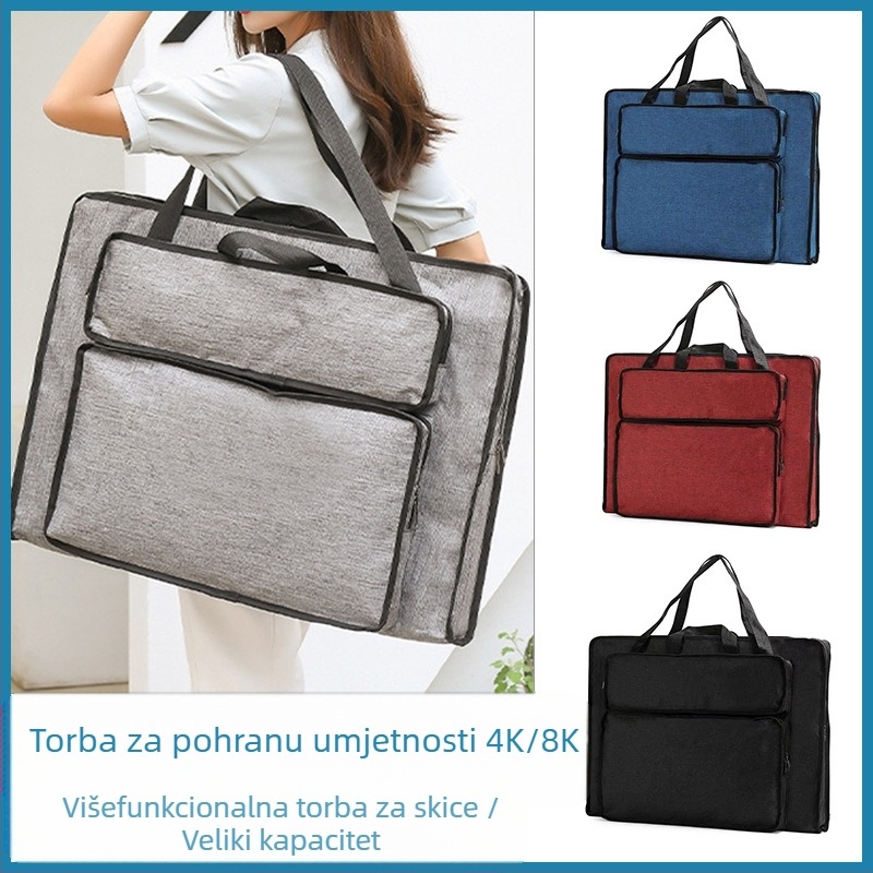 Michaelan 4K/8K torba za slikanje na ramenu, prijenosna umjetnička torba za platna i alate (Brand: Michaelan; Tisak loga: Ne; Prilagodba: Ne; IP ovlaštenje: Ne)