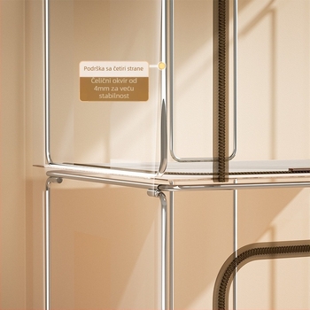 Kutija za skladištenje od Oxford platna, sklopiva, otporna na prašinu i vlagu, kapacitet 66L