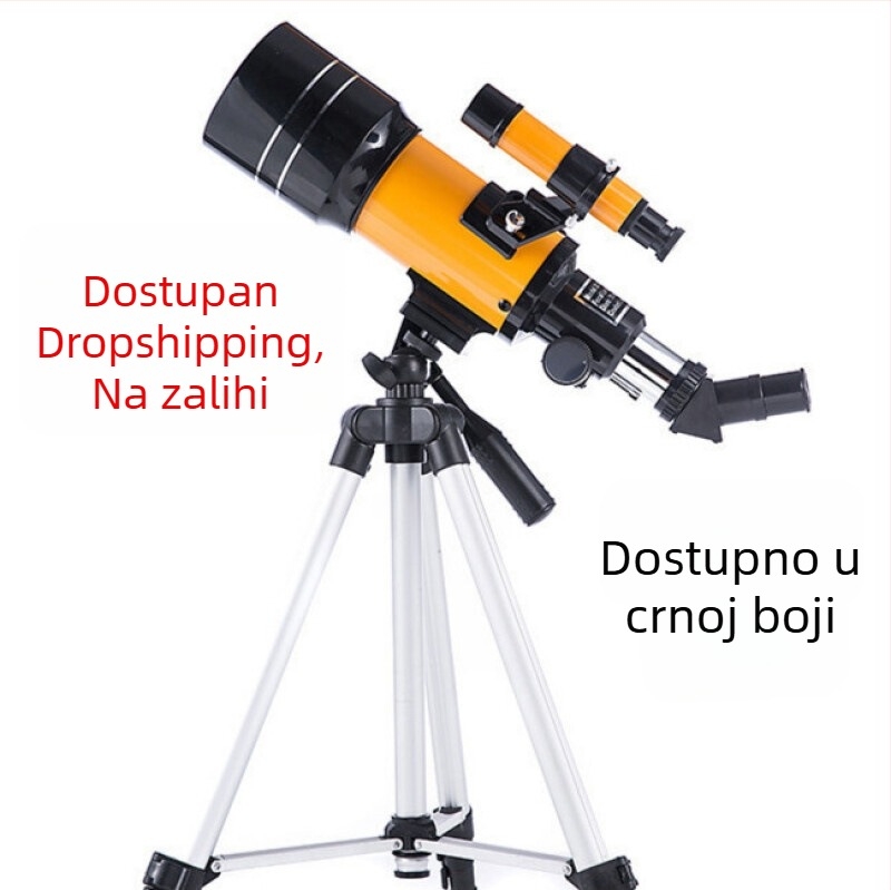 Astronomski teleskop F30070 s stativom za promatranje dubokog svemira, visoko povećanje, HD rezolucija, za studente, djecu i odrasle