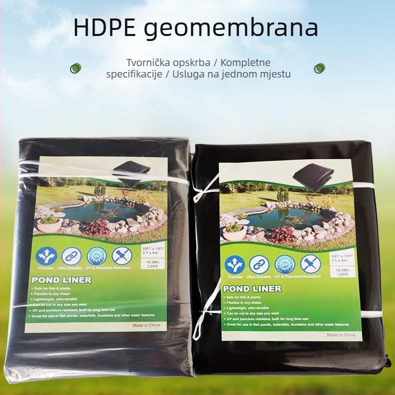 HDPE membrana za jezero, sklopna, protiv propuštanja, za uzgoj riba i akvakulturu