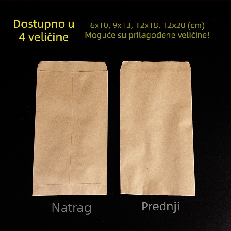 Torba za sjemenke od Kraft papira s našivenim preklopom