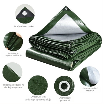 Polietilen vodootporna platna za nadstrešak – kiša otporna, UV zaštita, izolacija
