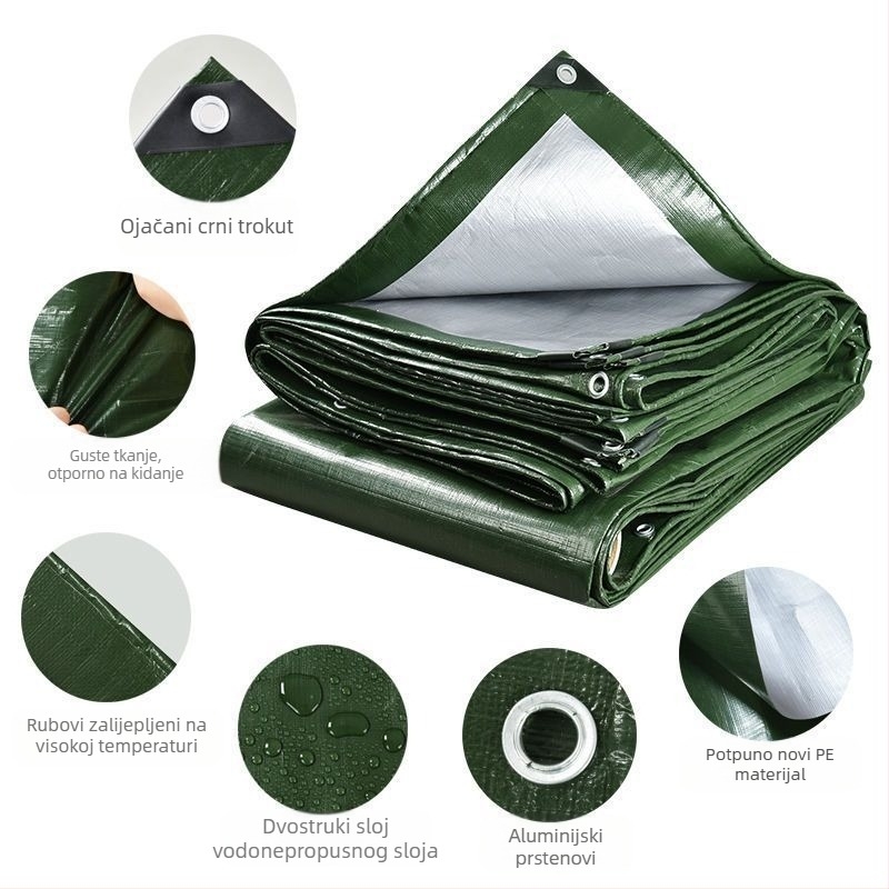 Polietilen vodootporna platna za nadstrešak – kiša otporna, UV zaštita, izolacija