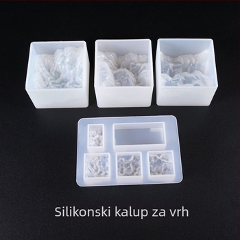 Silikonska forma s planinskim vrhom za DIY nakit i ukrase