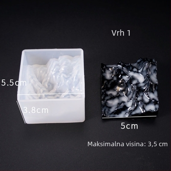 Silikonska forma s planinskim vrhom za DIY nakit i ukrase