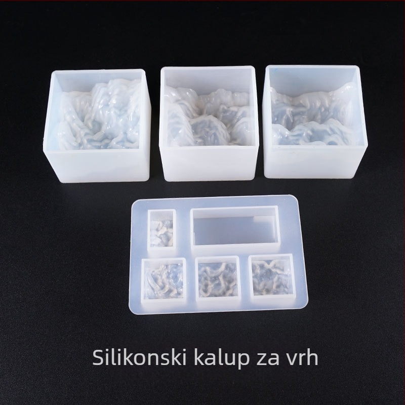 Silikonska forma s planinskim vrhom za DIY nakit i ukrase