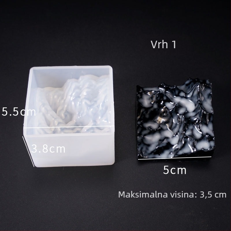 Silikonska forma s planinskim vrhom za DIY nakit i ukrase