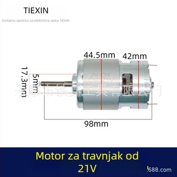 Rotor kosilice 755 za motor s Li-ion baterijom 21V, marka Tiexin, bimetalni