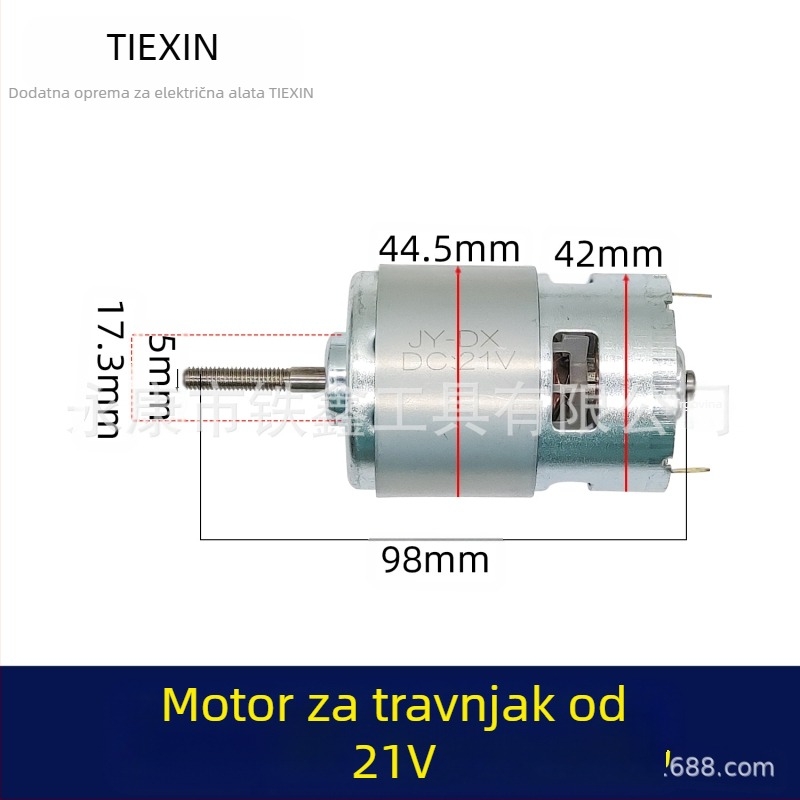 Rotor kosilice 755 za motor s Li-ion baterijom 21V, marka Tiexin, bimetalni