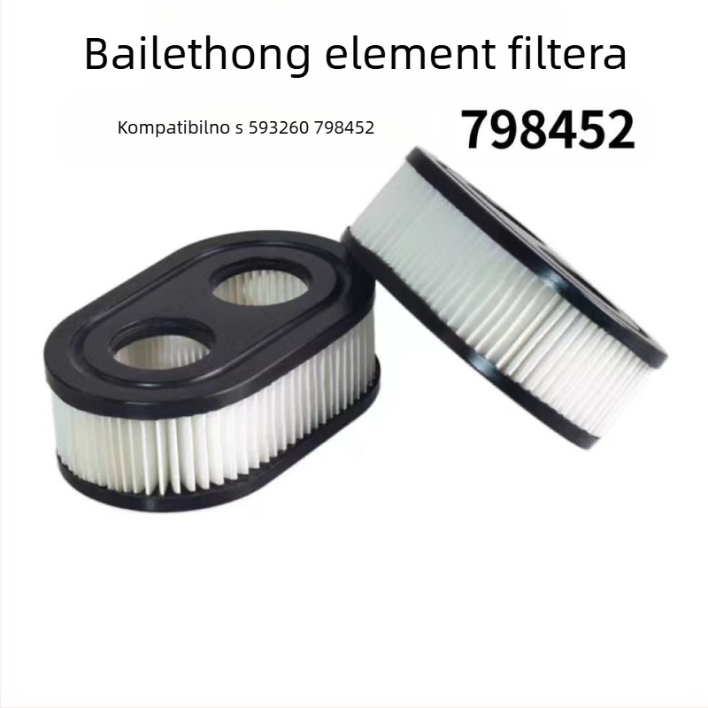 Filter zraka Briggs Stratton 550E — materijal: perforirana mreža; oblik filtera: korejski filter; tip: učinkoviti; otpornost na alkalne, niske i visoke temperature te kiseline.