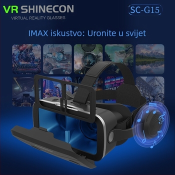 VR naočale G15E Magic Mirror — 3D, HD zaštita očiju, kompatibilno s telefonom, kompatibilno s slušalicama