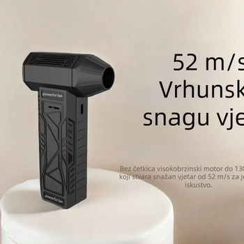 Bežični ručni prijenosni ventilator za izbacivanje prašine, pogodan za kampiranje i automobil, napajan USB-om