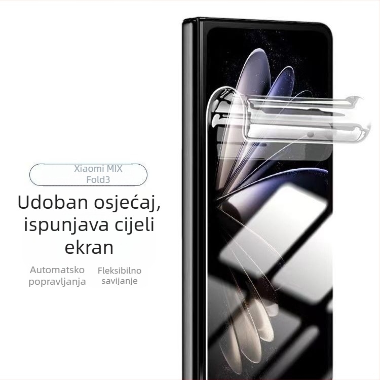 Zaštitni film zaslona za Xiaomi Mix Fold 3 – hidrogelni prednji film, potpuno pokrivanje, HD, otporan na prašinu, otporan na eksploziju