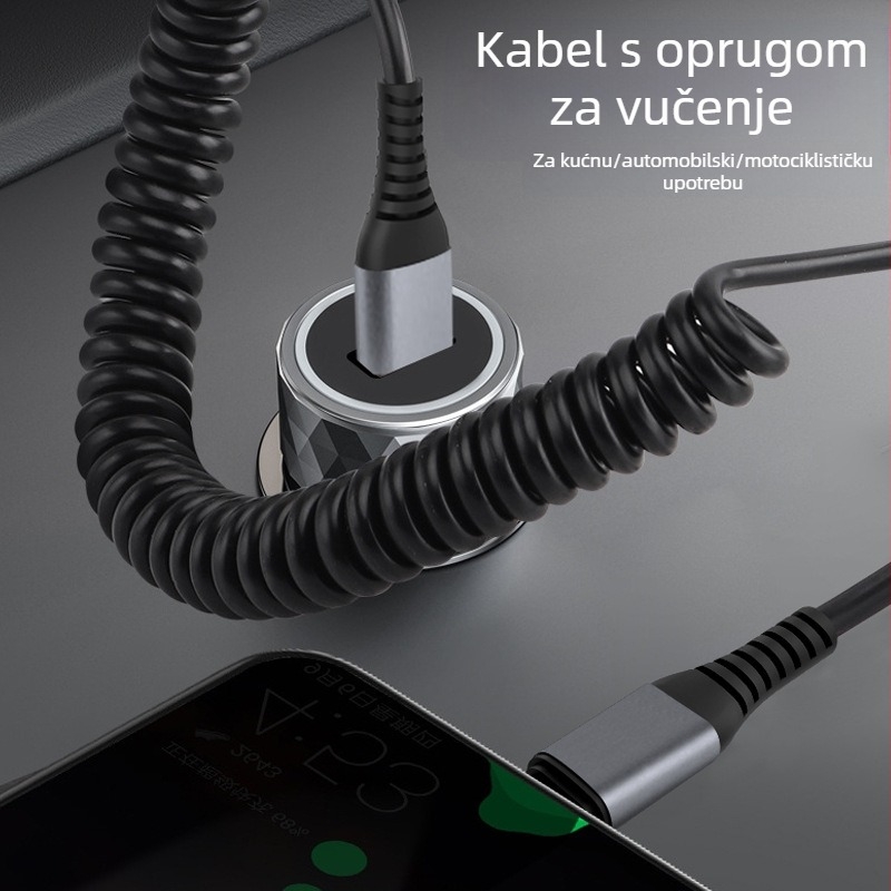 TYPE-C kabel s brzim punjenjem, TPU, 66W, s jednim krajem